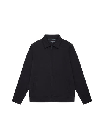 Stretch Collared Zip Through Sweatshirt