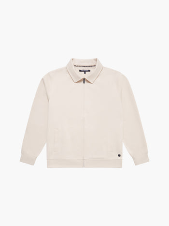 Stretch Collared Zip Through Sweatshirt