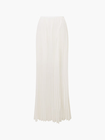 Saylor Pleated Overlay Maxi Skirt