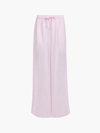 Cooper Linen Light Pink Pull-On Wide Leg Trousers