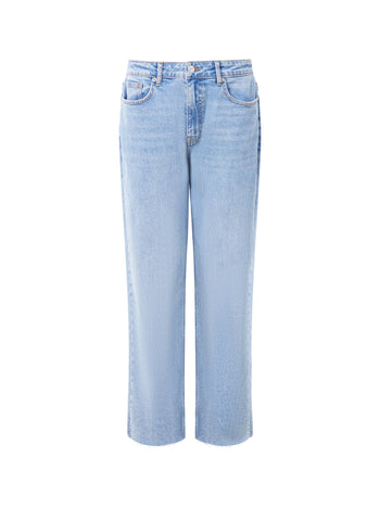 Elliot Denim Straight Leg Cropped Jeans 27 Inch