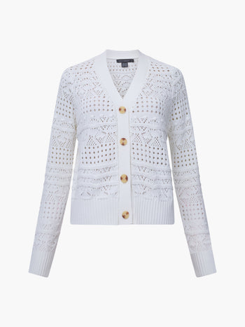 Crochet Bobble Knit Cardigan