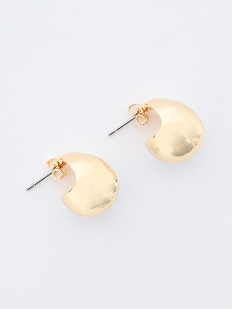 Small Two Tone Teardrop Earrings