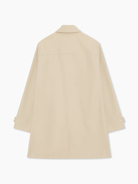 Collared Stone Mac Coat