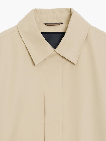 Collared Stone Mac Coat