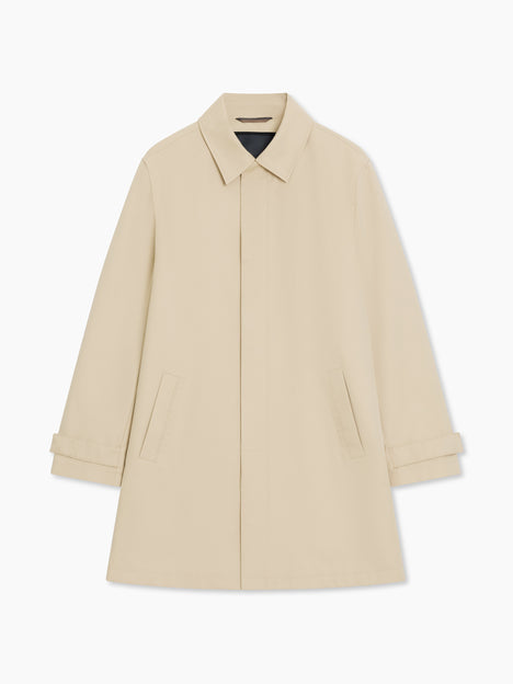 Collared Stone Mac Coat