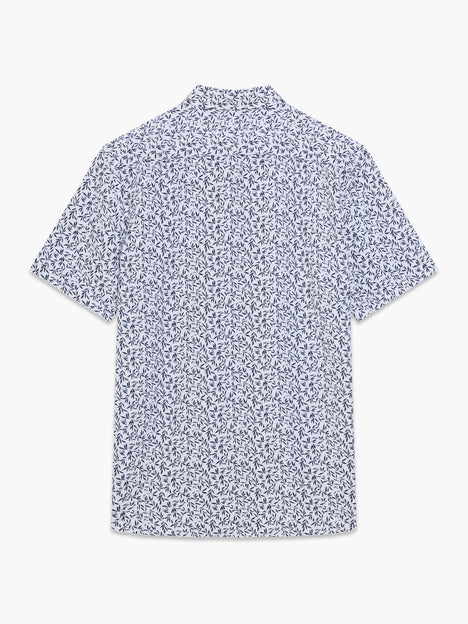 Linen Leaf Short Sleeve Shirt