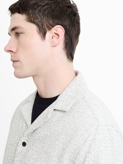 Long Sleeve Two Thread Dobby Monochrome Shacket