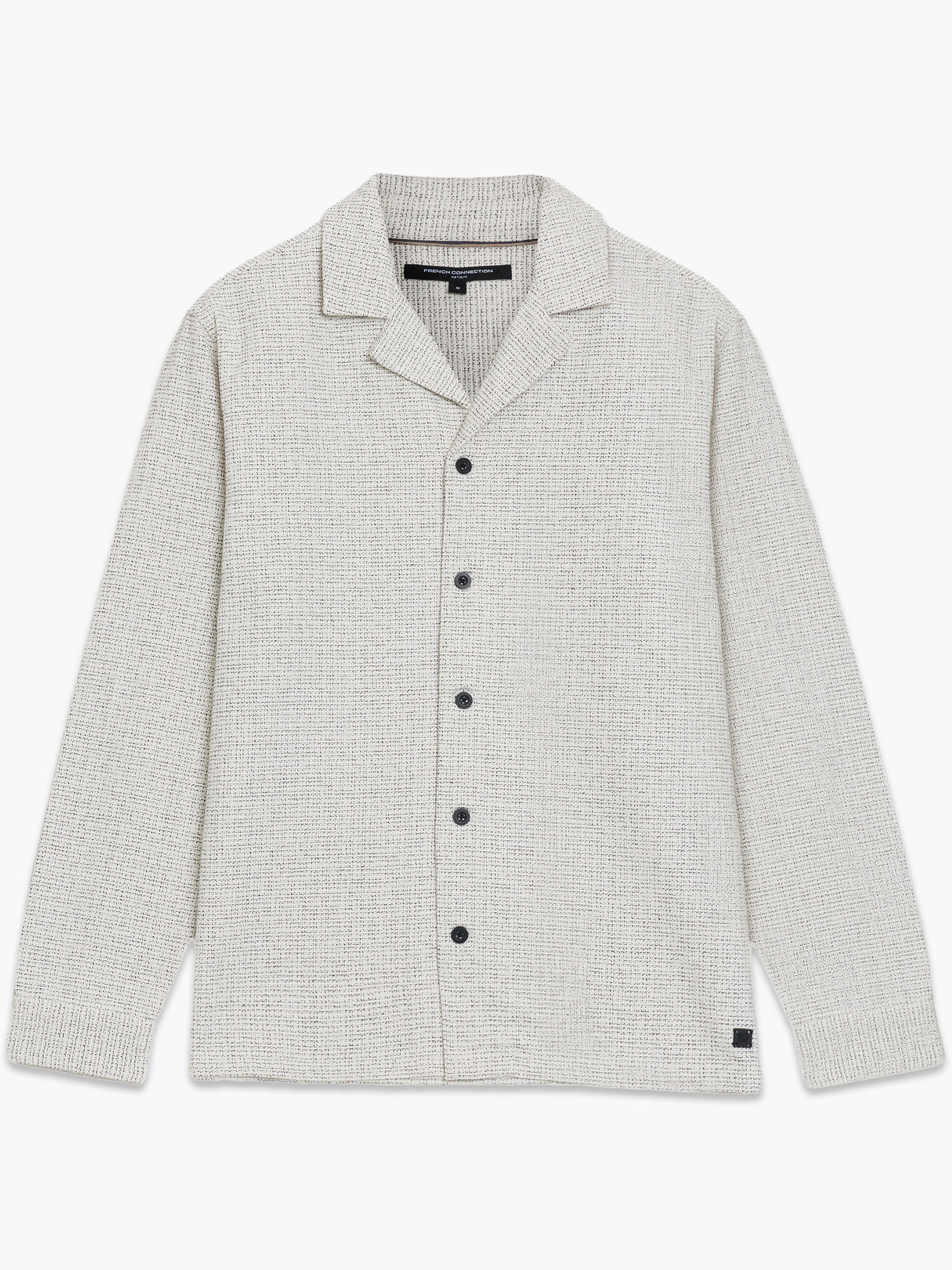 Long Sleeve Two Thread Dobby Monochrome Shacket