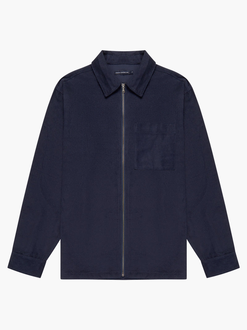Corduroy Zip Overshirt