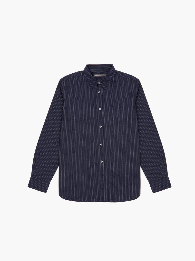 Micro Dot Long Sleeve Shirt