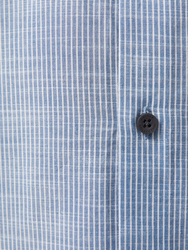 Slim Fit Cutaway Collar Stripe Shirt