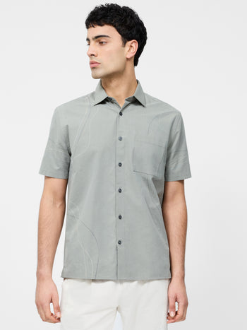 Scribble Dots Leo Short Sleeve Shirt