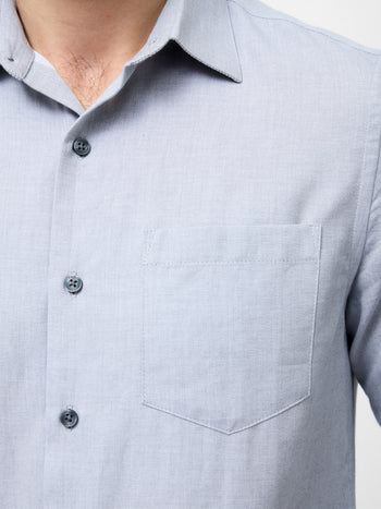 Long Sleeve Dobby Regular Fit Shirt