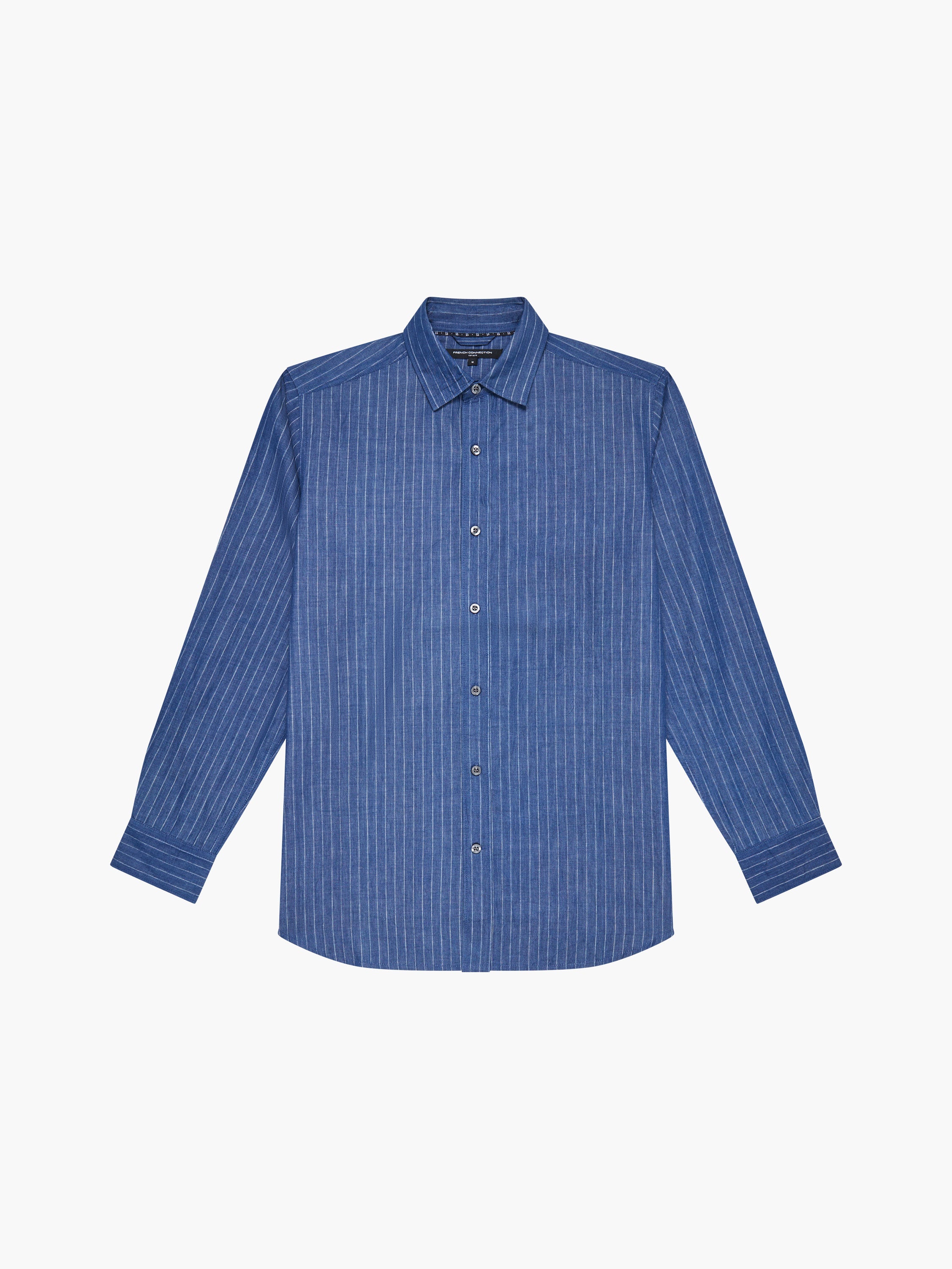 Chambray Stripe Long Sleeve Shirt