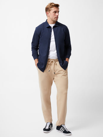 Long Sleeve Pique Jersey Shirt