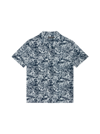 Leaf Viscose Revere Short Sleeve Shirt