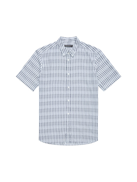Horver Viscose Short Sleeve Oxford Shirt