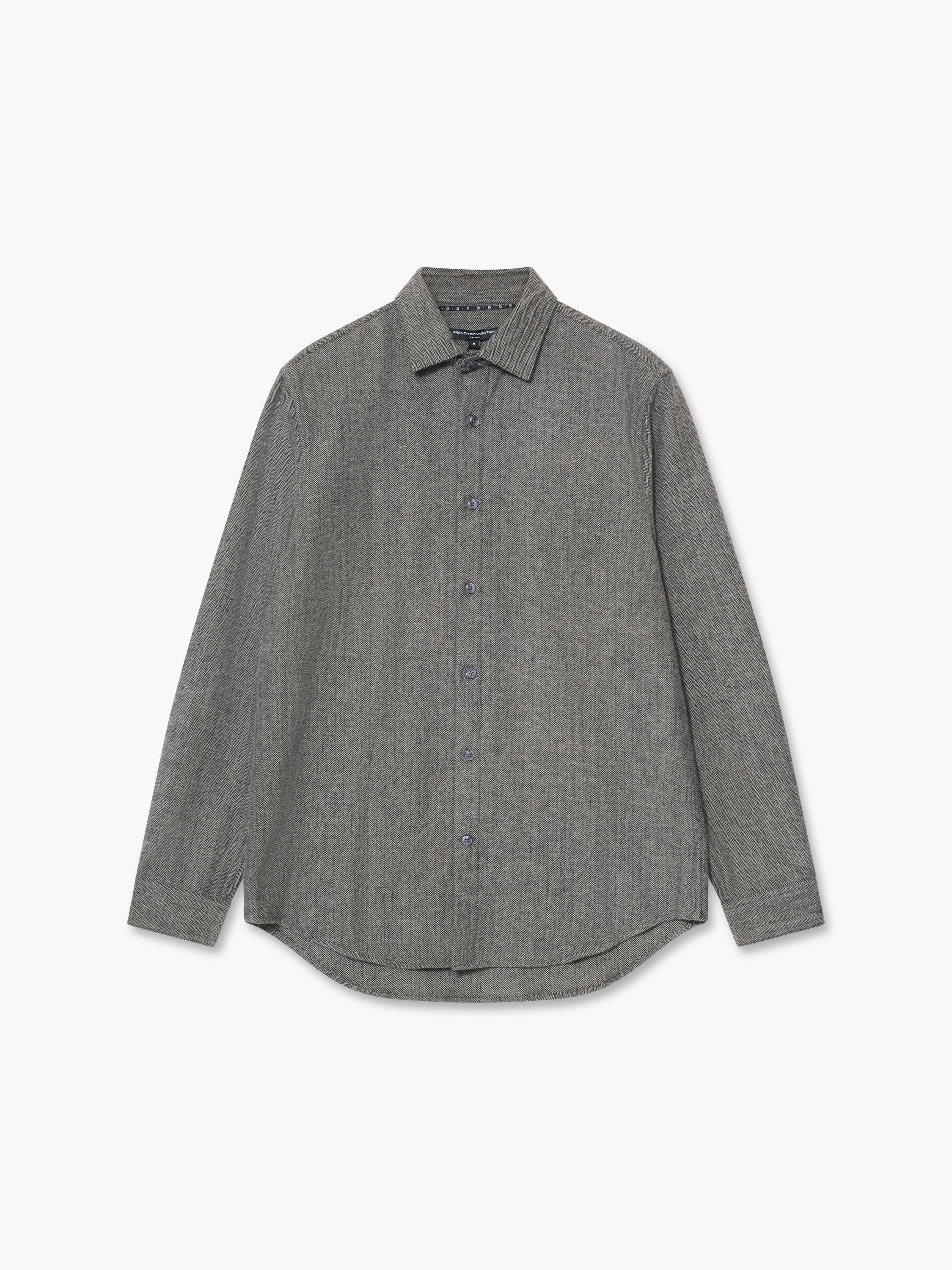 Herringbone Long Sleeve Regular Fit Shirt