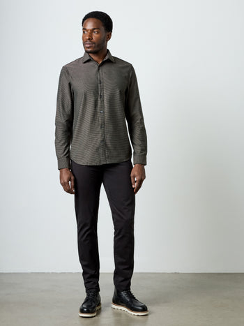 Long Sleeve Regular Fit Cut Away Shirt