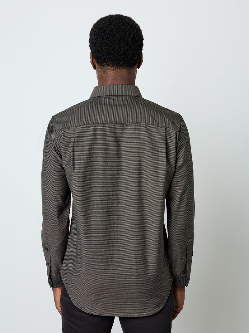 Long Sleeve Regular Fit Cut Away Shirt