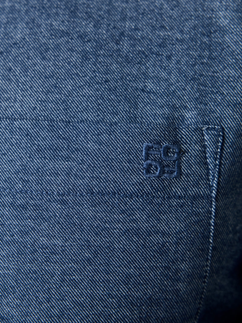 Long Sleeve Melange Flannel Shirt