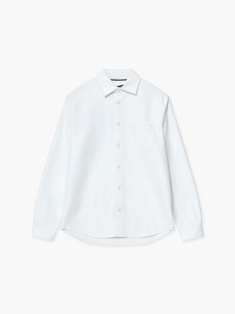 Viscose Blend Twill Long Sleeve Shirt