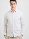 Long Sleeve Slim Fit Geo Beehive Print Shirt