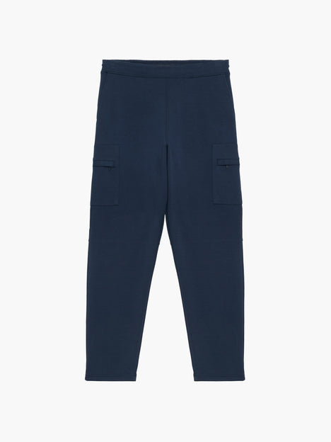 Smart Navy Blue Drawstring Joggers