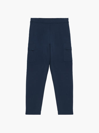 Smart Navy Blue Drawstring Joggers