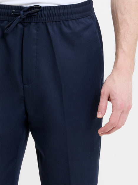 Comfort Navy Drawstring Chinos
