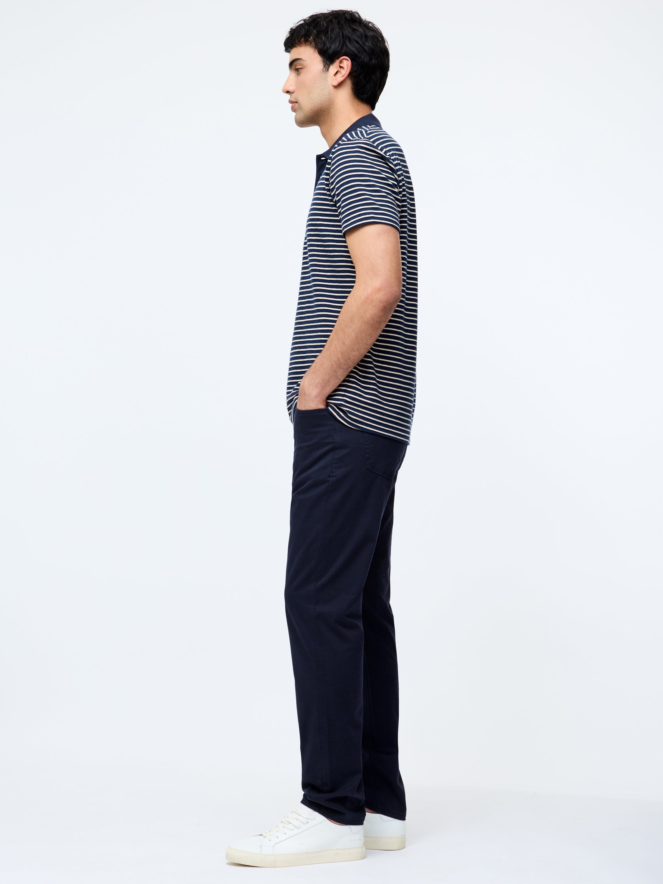 Cotton Stretch 5 Pocket 34 Inch Jeans