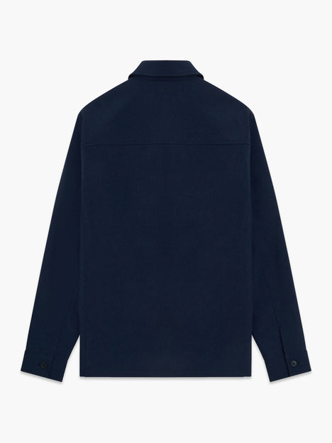 Button Through Navy Blue Utility Jacket