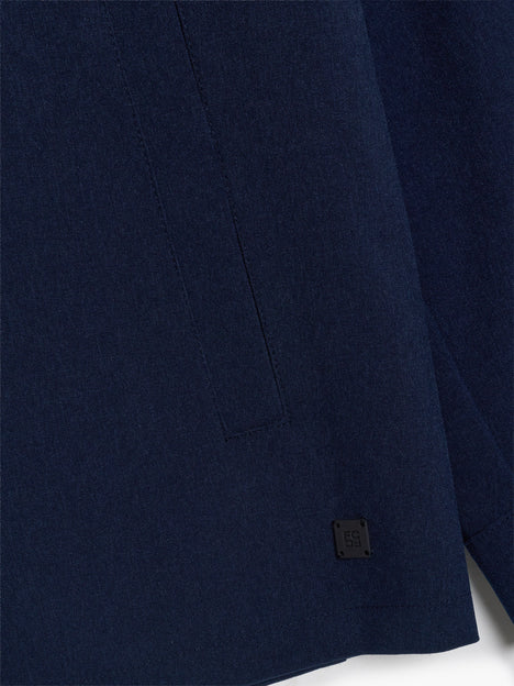 Button Through Navy Blue Utility Jacket