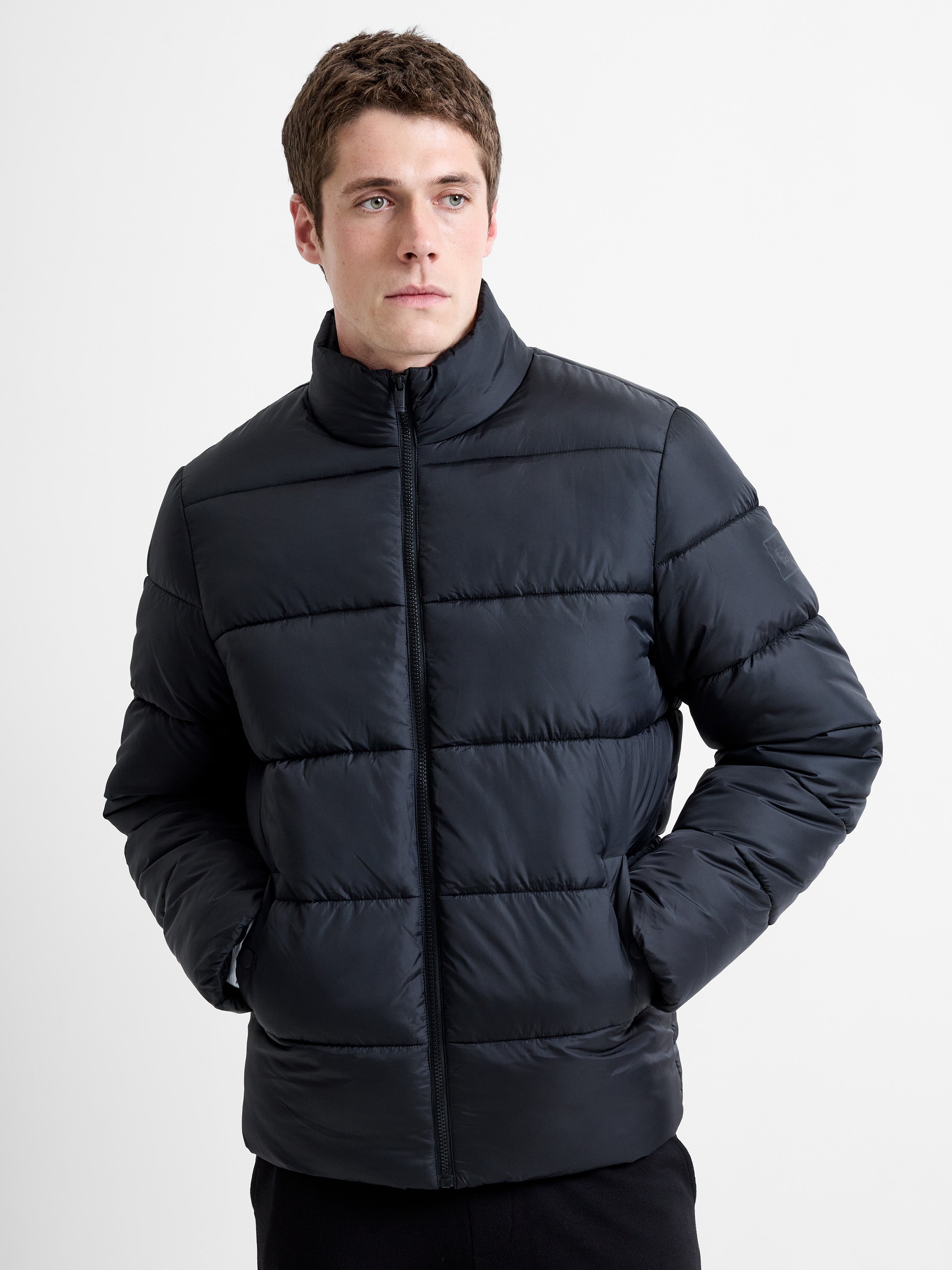 Funnel Neck Recycled Puffer Jacket