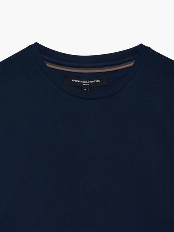 Short Sleeve Navy Crew Neck T-Shirt