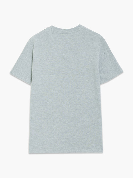 Short Sleeve Ottoman Texture Light Grey T-Shirt