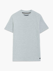 Short Sleeve Ottoman Texture Light Grey T-Shirt