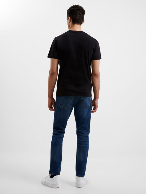 Organic Cotton Dark Grey Crew Neck T-Shirt