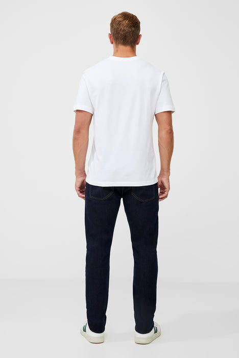 Organic Cotton White Crew Neck T-Shirt