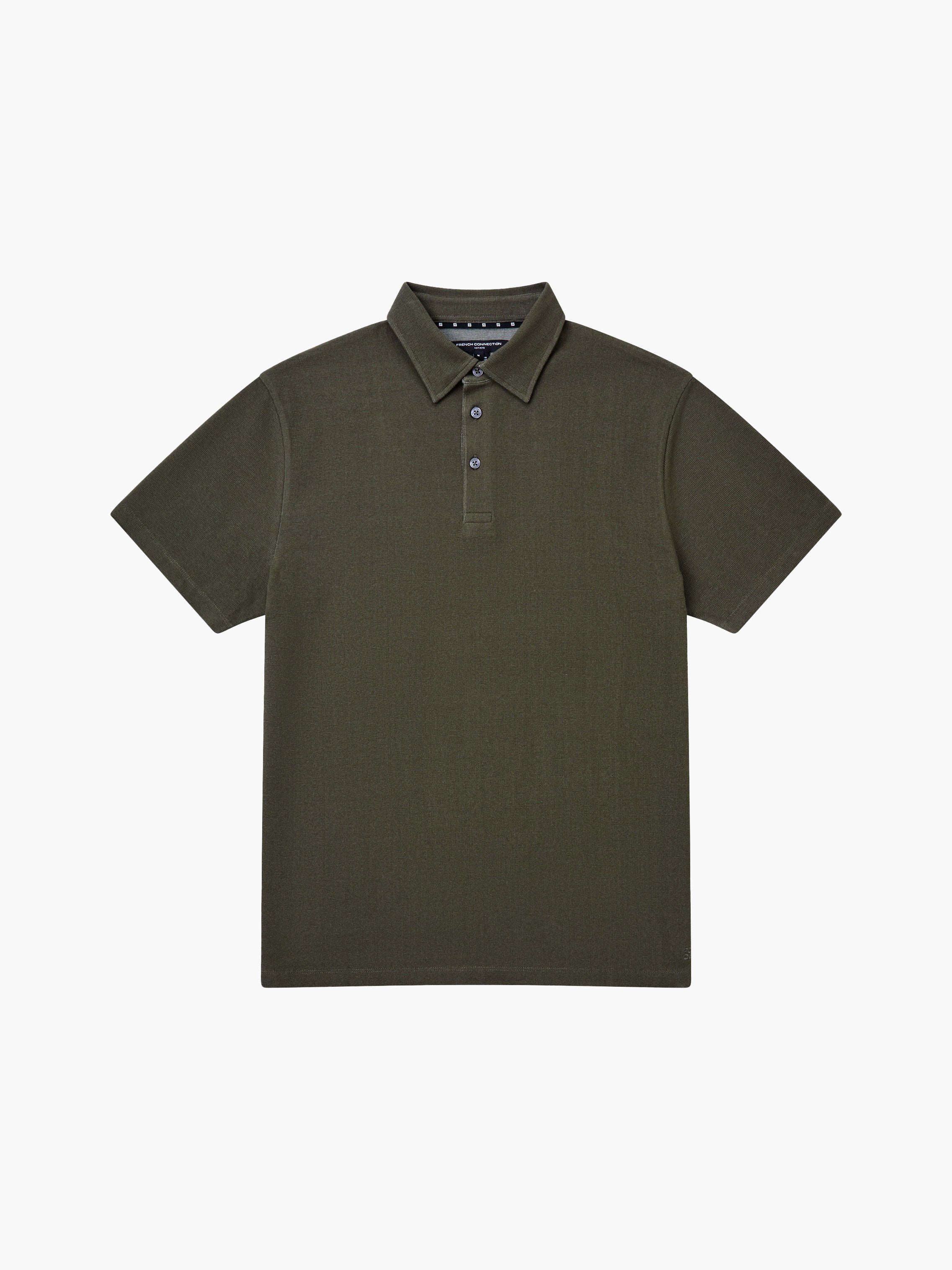 Grid Texture Polo Shirt