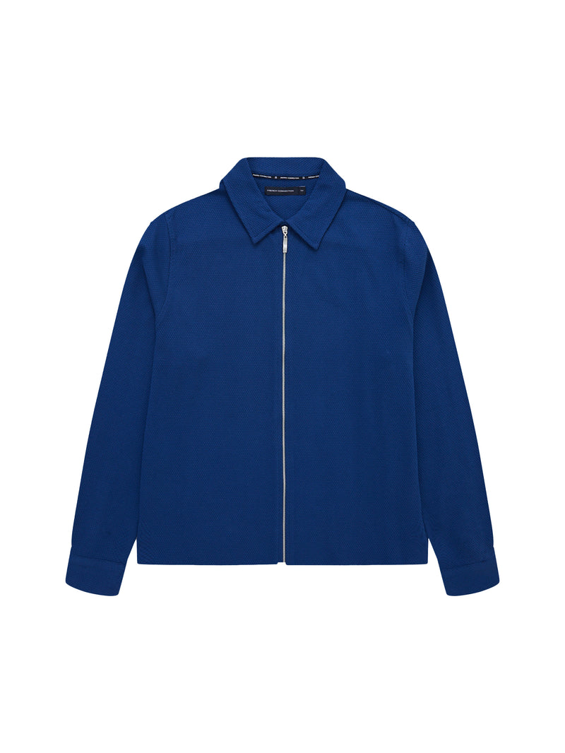 Popcorn Zip-Through Shirt