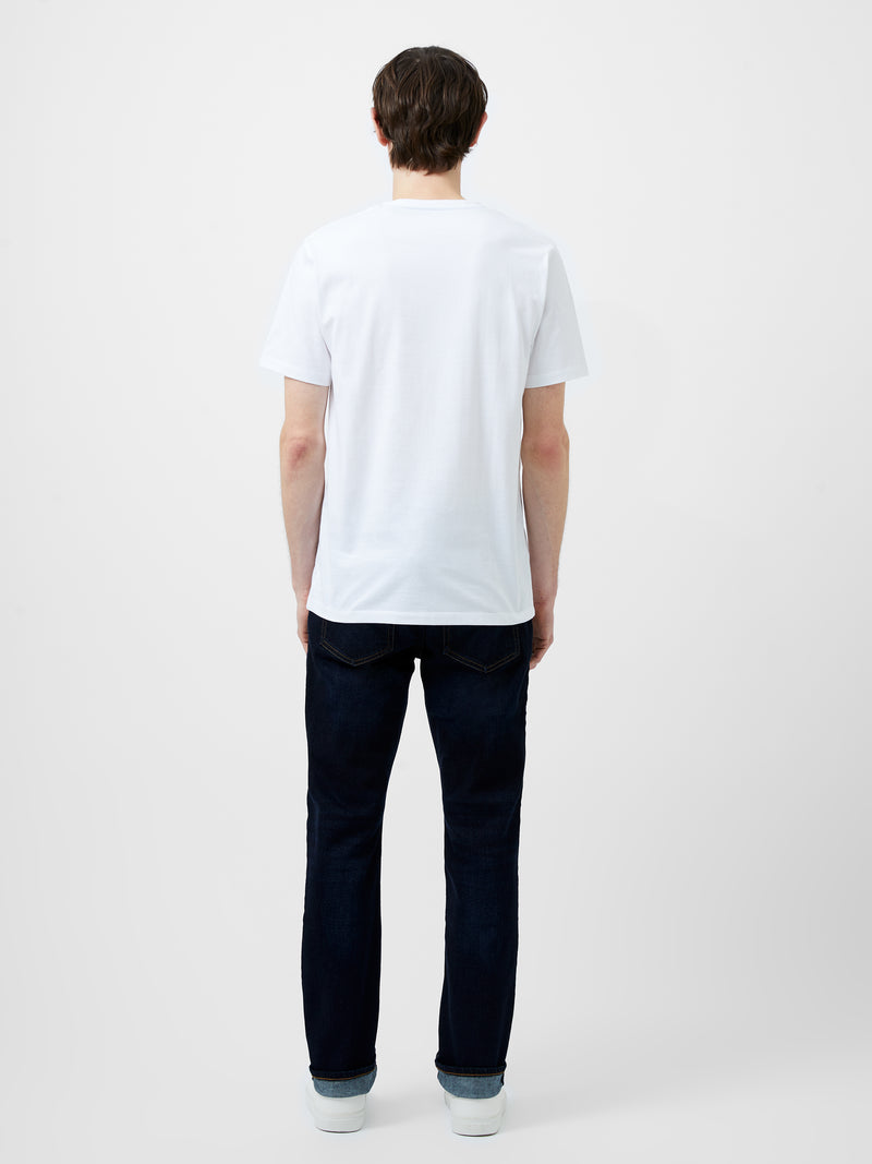 Embroidered Shark Organic Graphic T-Shirt