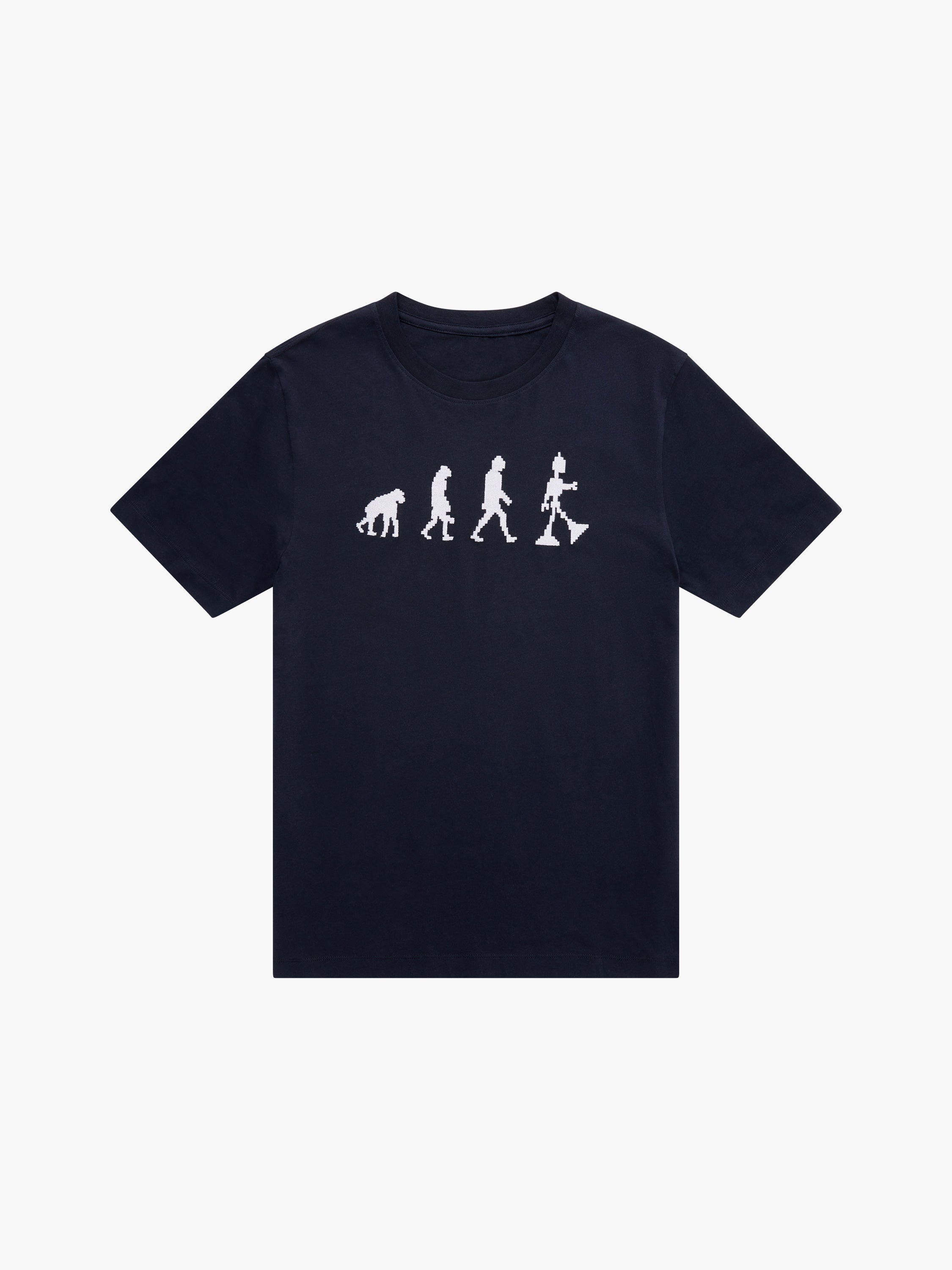 Embroidered Evolution Graphic T-Shirt