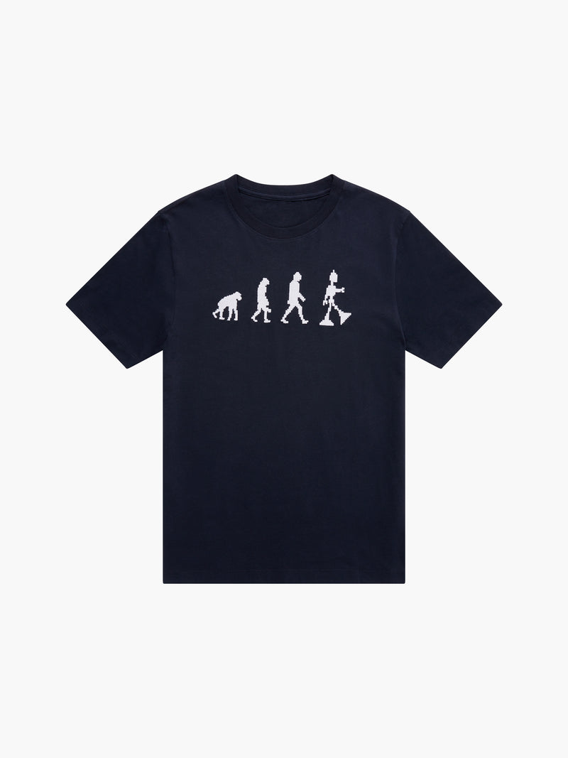 Embroidered Evolution Graphic T-Shirt
