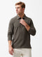 Long Sleeve Buttoned Polo Shirt