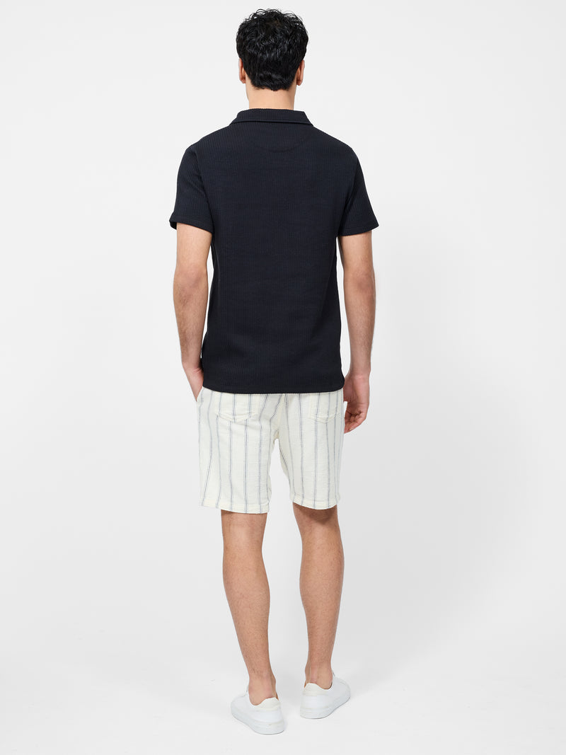 Short Sleeve Trophy Neck Polo Shirt