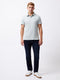 Textured Button Polo Shirt