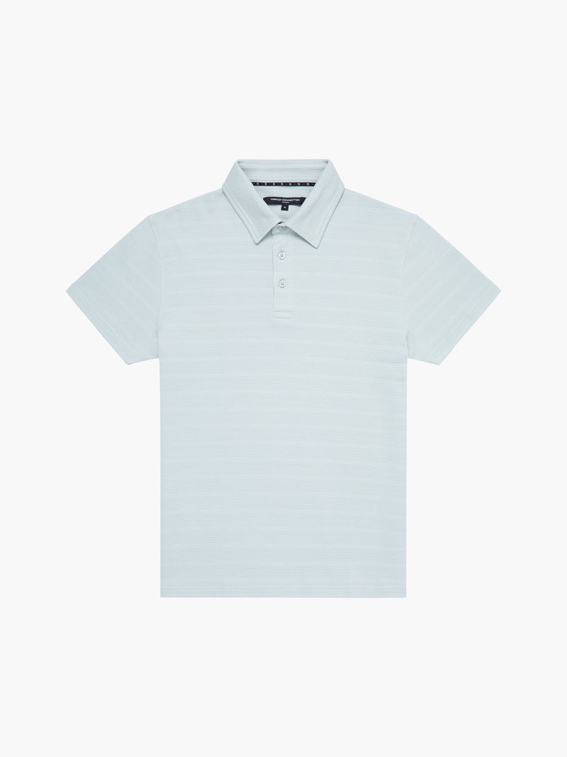Textured Button Polo Shirt