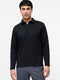 Long Sleeve Jacquard Polo Shirt    